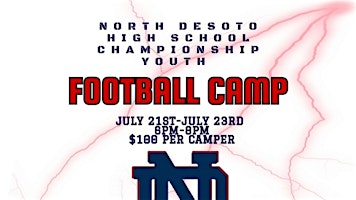 ND Football Camp | North Desoto High School 9-12