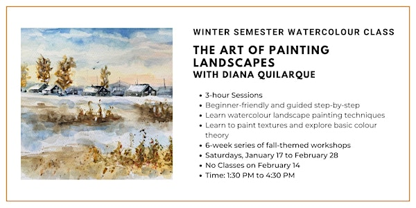Winter Semester Watercolour Class: The Art of Painting Landscapes | Wallack's Art Supplies and Framing