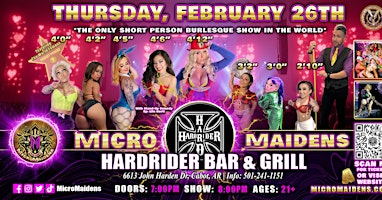 Cabot, AR  - Micro Maidens Dwarf Dancers @ Hardriders Bar & Grill | 6613 John Harden Dr