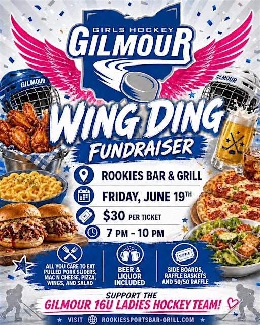 Gilmour Hockey Girls Wing Ding | Rookies Sports Bar & Grill