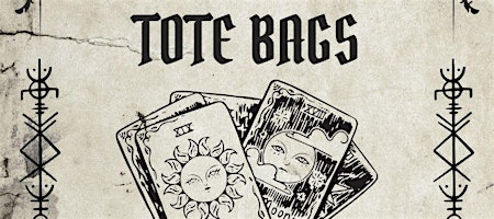 Tarot Lino Printed Totes | Kitsch Sisters Studio
