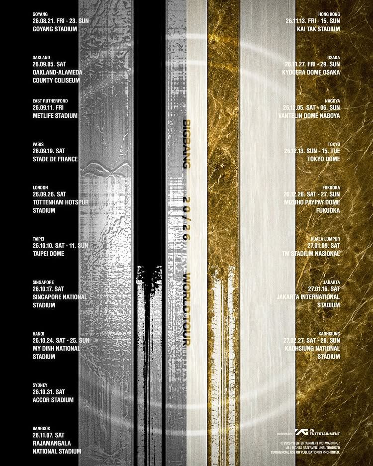 BIGBANG WORLD TOUR 2026 IN FUKUOKA | Mizuho PayPay Dome Fukuoka
