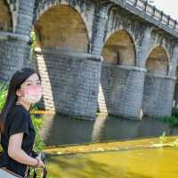 新竹關西 牛欄河親水公園+東安古橋 拍照優美
