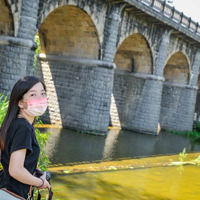 新竹關西 牛欄河親水公園+東安古橋 拍照優美