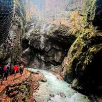 The beautiful natural wonder Partnach Gorge