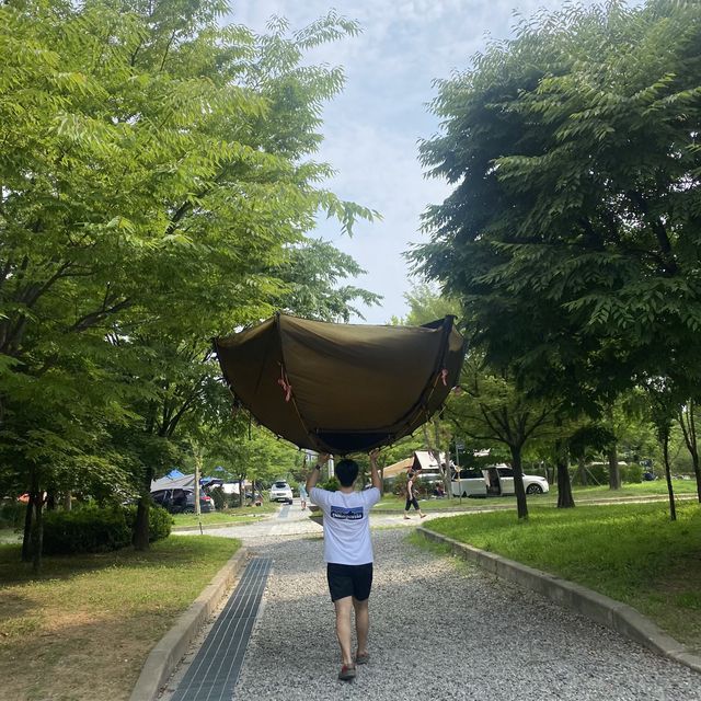 안산 화랑유원지 캠핑장 : 여름캠핑도 즐거운데요?!
