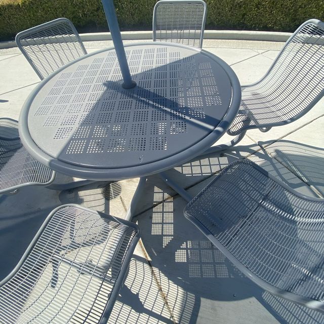 chilling poolside