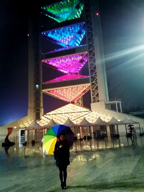 Rainy night @ Olympic Green, Beijing