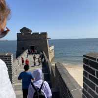 the Great Wall meets the sea