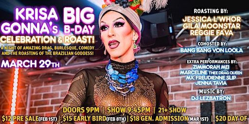 Krisa Gonna's BIG bday celebration & roast! | The R Bar and Lounge
