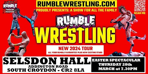 Rumble Wrestling comes to Croydon - KIDS FOR A FIVER - Limited Offer | The Selsdon Hall