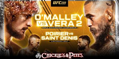 O'Malley vs. Vera 2 | UFC 299 Viewing with All-You-Can-Drink | Chickie’s & Pete’s