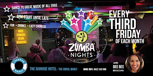 ZUMBA@ NIGHTS! in Manly | Ivanhoe Hotel Manly, The Corso, Manly NSW, Australia