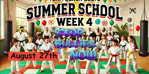Team Black B elt Summer Camp Stop Bullies NOW! | Team Black Belt
