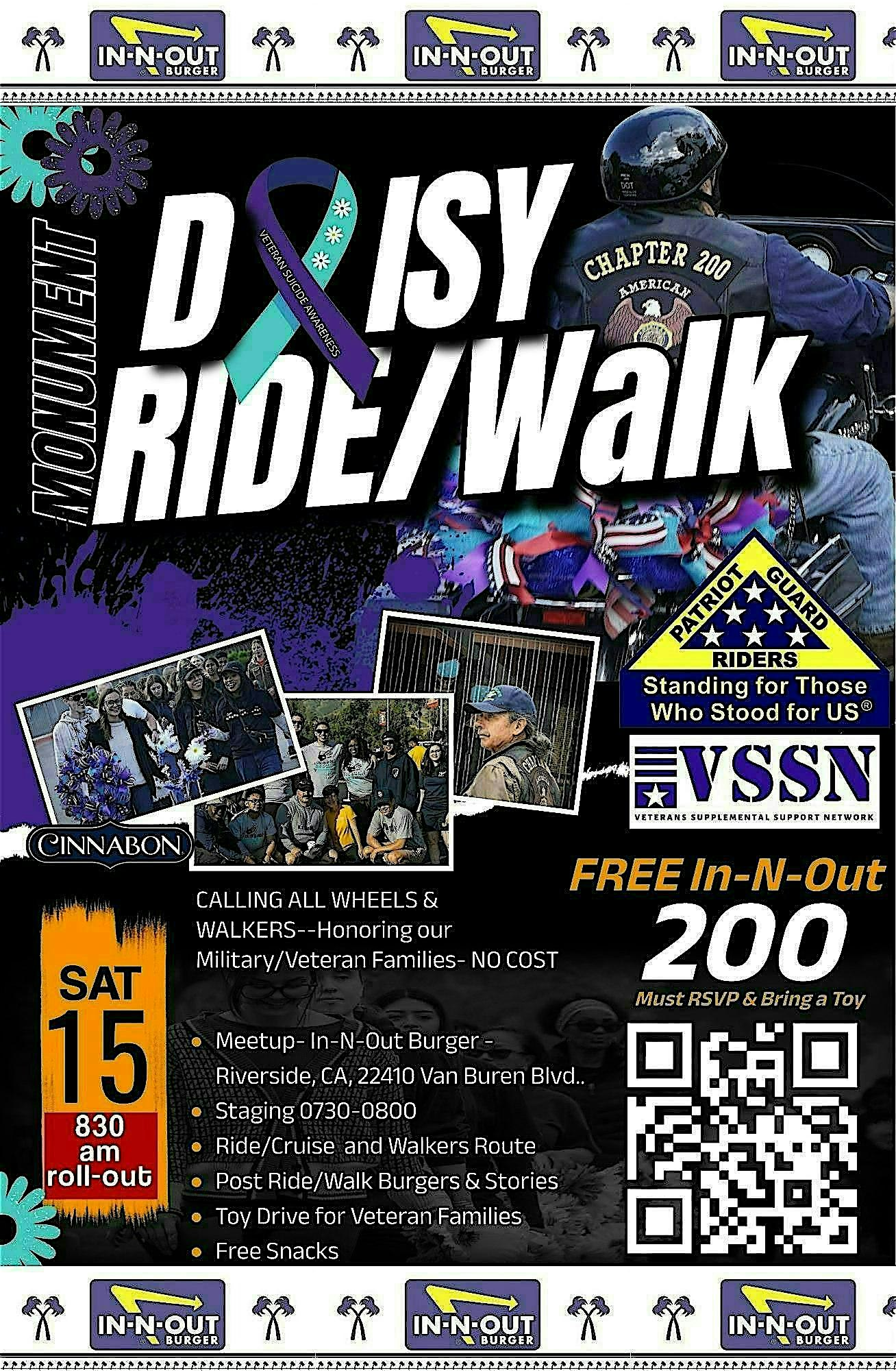 VSSN's Daisy Walk /Ride 2026- Powered by Patriot Guard! | 22410 Van Buren Boulevard