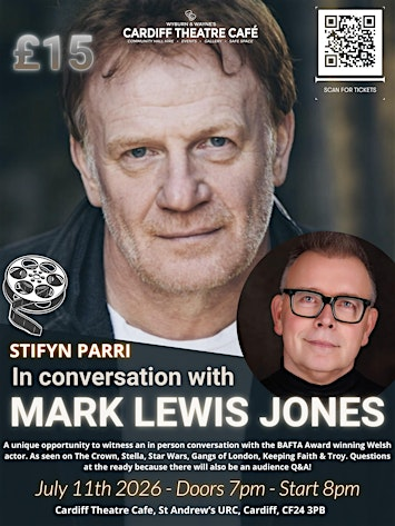 MARK LEWIS JONES In conversation with Stifyn Parri | Cardiff Theatre Cafe at St. Andrew's