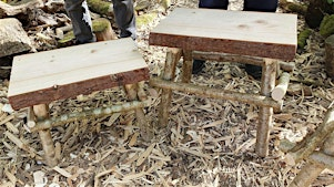 Hand Craft A Rustic Stick Frame Stool or Small Table | Applestore Cafe
