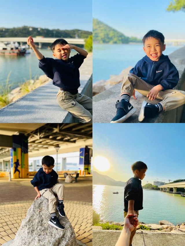 香港最美的日落！打卡拍照必去景點～無邊際日落海景飛機在頭上飛過！