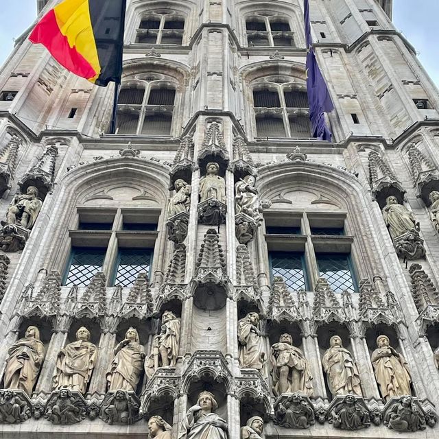 Grand Place Brussels, beautiful day & night