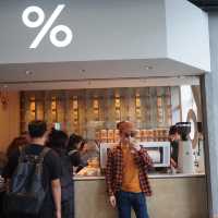 ตื่นเช้าไปร้านกาแฟ % Arabica สาขา Star Ferry