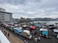 長崎。海岸沿いの多目的広島『おくんち広場』