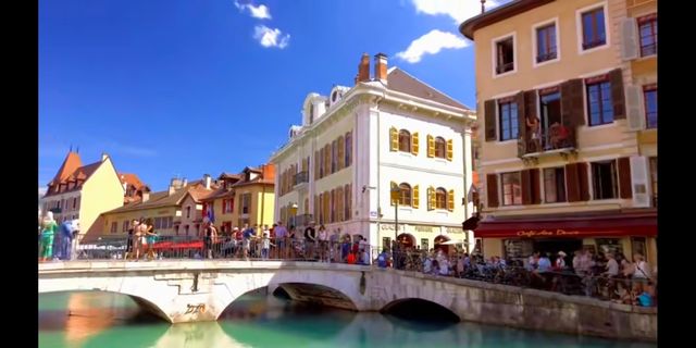 Old town of Annecy, France.