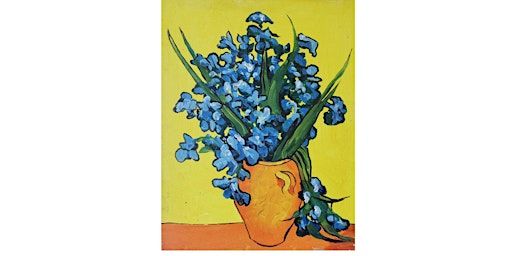 Paint and sip the Master Van Gogh's "Iris" painting | The Union Roseville- Restaurant, Brew Pub, Sports Bar, Live Entertainment