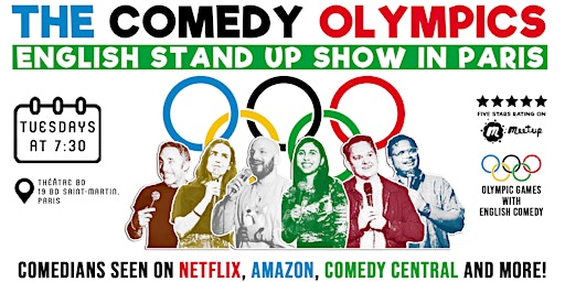 The Comedy Olympics | English Stand-Up Show in Paris | Théâtre Bo Saint-Martin
