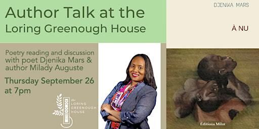 Women with Vision Author Event - Djenika Mars & Milady Auguste | Loring Greenough House