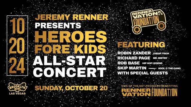 Jeremy Renner Presents Heroes Fore Kids All-Star Concert 2024 (Las Vegas) | Brooklyn Bowl Las Vegas