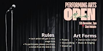 Open Mic (performing arts) | Club Voltaire