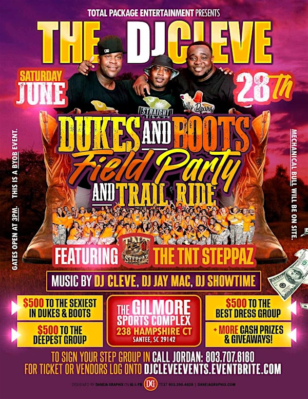 DJ CLEVE DUKES & BOOTS FIELD PARTY & TRAIL RIDE | Gilmore Sports Complex