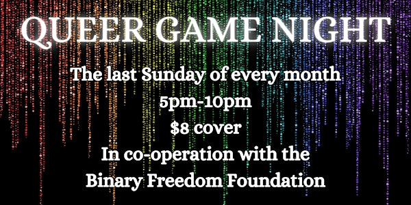 Queer Game Night | Boardwalk Cafe and Games