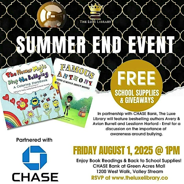 Chase School Bash! | The Luxe Library