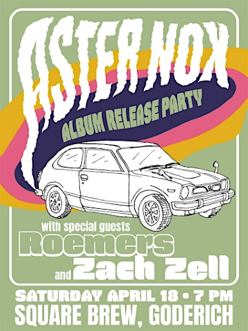 Aster Nox Album Release WSG Roemers and Zach Zell | Square Brew