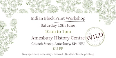 Indian Block Printing Workshop - Amesbury History Centre | Amesbury History Centre