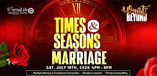 Times and Seasons in Marriage - (Matters and Moments) | Low Hill Community Centre