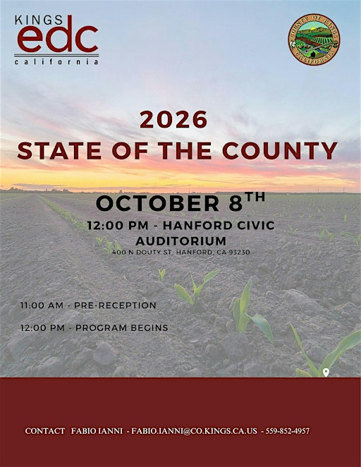 Kings County 2026 State of the County | Hanford Civic Auditorium