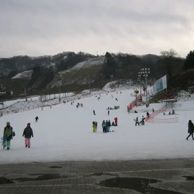 Skiing in Seoul 