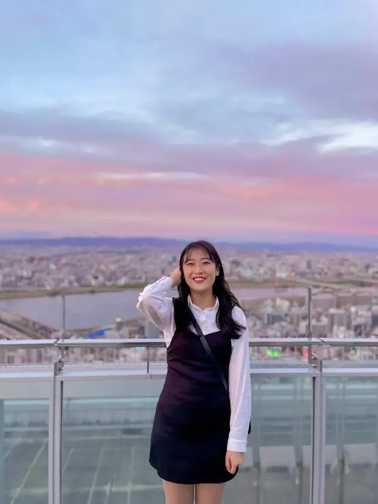 핑크빛 하늘부터 붉은 노을, 그리고 야경까지 모두 볼 수 있는 오사카 필수 여행코스✨ #우메다공중정원