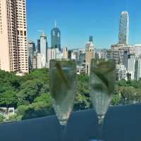 從另一角（半山）看靚靚香港景色嘅酒店