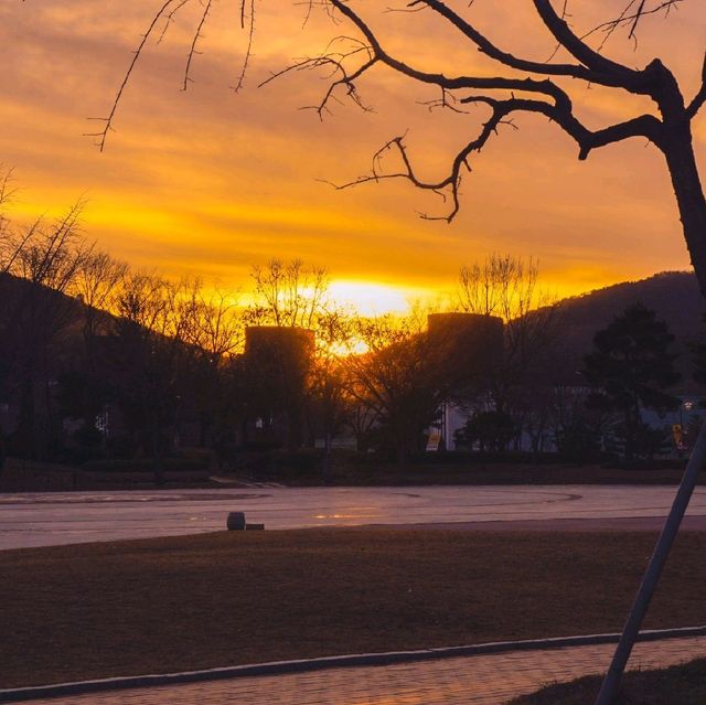 경주타워에서 보는 노을