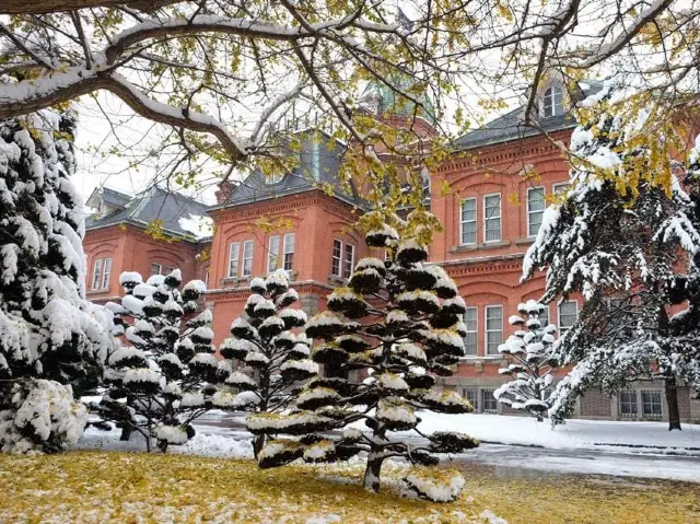 浪漫雪景的巴洛克風格建築｜北海道