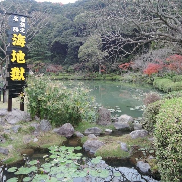 Colourful Hot Springs in Beppu 