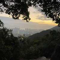 健康遊獅子山下的夕陽