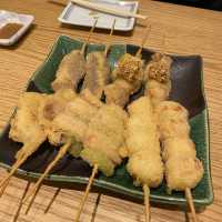 大阪グルメ　「串カツ・すし道頓堀たちばな」