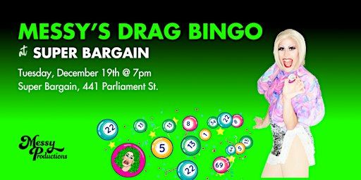 Messy's Drag Bingo @Super Bargain | Super Bargain