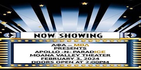 Apollo -N- ParadICE | Manoa Valley Theatre
