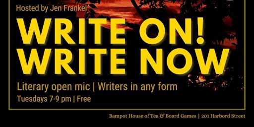 Write On! Write Now | Bampot Bohemian House Of Tea And Board Games