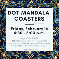 Dot Mandala Coasters | gilbert w. perry, jr. center for the arts, West Main Street, Middletown, DE, USA